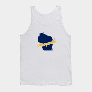 Marquette Script State Tank Top